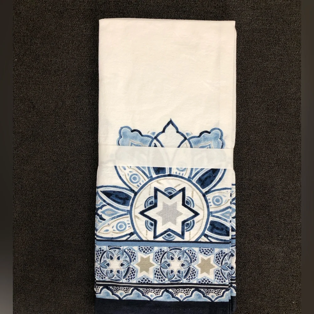 Pottery Barn Hanukkah Medallion Tea Towels - Set of 2